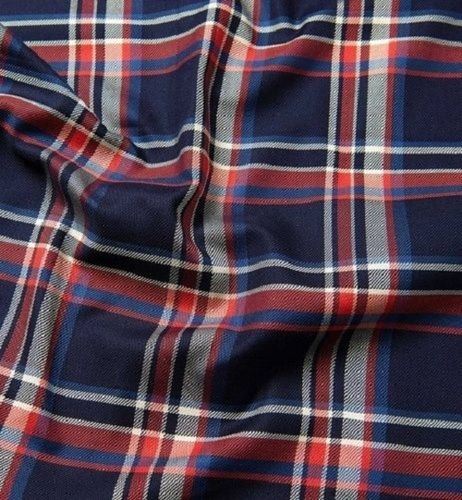 Comfortable And Breathable Light Weight Check Pure Cotton Shirting Fabric General Medicines