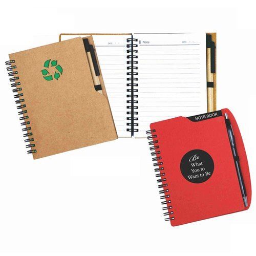 Eco Friendly Light Weight Rectangular Extra Smooth White Plain A4 Pages Notebook