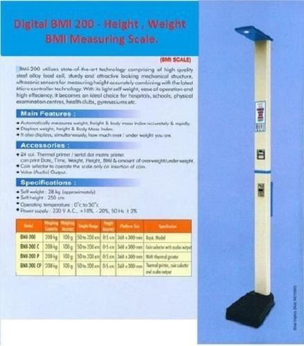 Highly Durable High Performance BMI Weighing Scale
