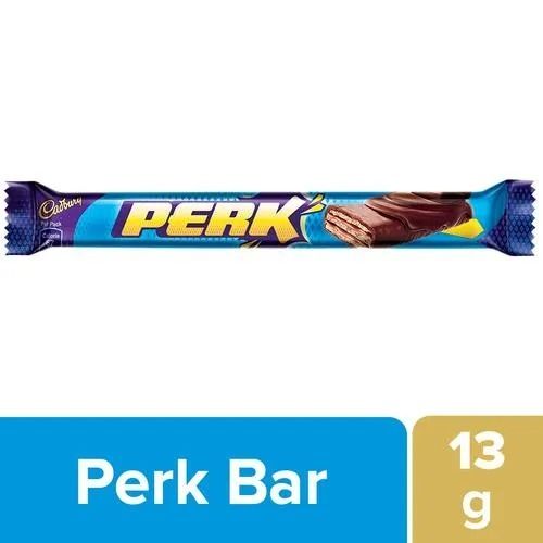 Pack Of 13 Gram Tasty And Sweet Cadbury Perk Crunchy Chocolate Bar 