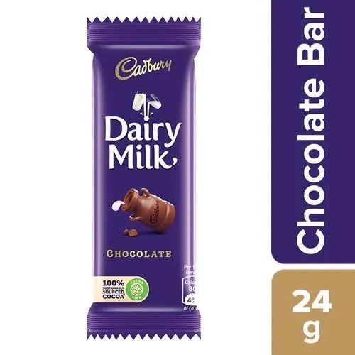 Pack Of 24 Gram Sweet And Delicious Cadbury Dairy Milk Chocolate Bar