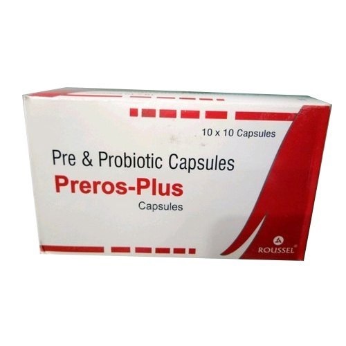 Pre And Probiotic Capsules - 10x10 Strips Prescribed Dosage for Adults Cool and Dry Storage