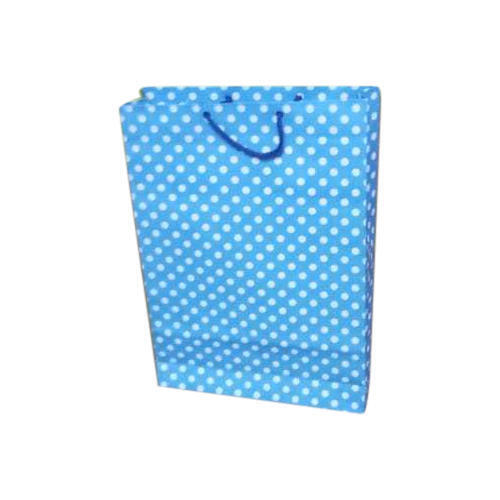 Blue Recyclable And Reusable Printed Disposable Rectangular Paper Bag