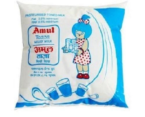 Iron Rich In Calcium, Vitamin D 100% Natural Fresh Tasty White Amul Toned Milk