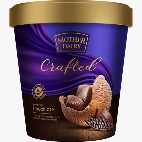 1 Kg Mother Dairy Crafted Premium Chocolate Flavor Ice Cream