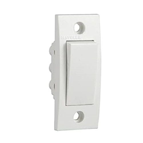 White 240V Glossy Plastic Electrical One Way Switches