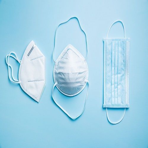 3 Layer Blue And White Medical Face Mask With Ultra Soft Ear Loops