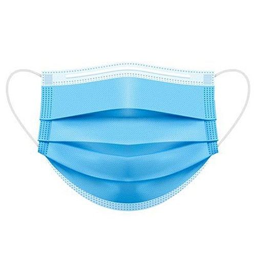 3 Ply Protective Layer Blue Disposable Face Mask (500 Piece Pack)