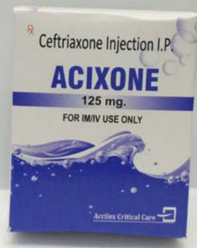 Acixone Ceftriaxone 125 MG Antibiotic Injection IP