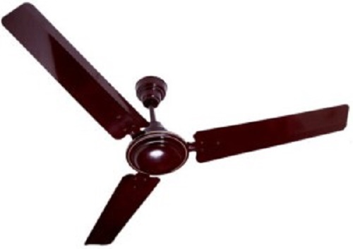 Modern Ceiling Fan - Composite Material, 1200 Millimeter Blade Diameter, Matte Black Finish | 3 Blades, 380 RPM Speed, Remote Controlled Operation, Energy Efficient and Easy Installation