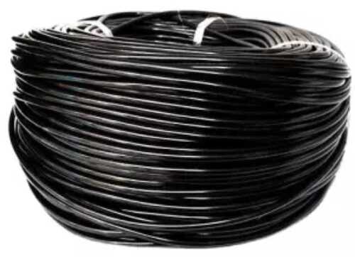 Black Heat Resistant Flexible Double Core Light Weight Pvc Copper Electric Wire