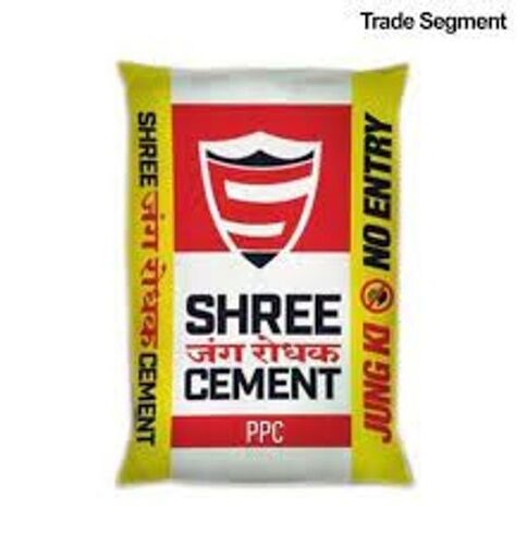 Indian Cement Manufacturer Grey Color High Quality Ppc Shree Cement For Constructions Use Density: 1.44 Gram Per Cubic Meter (G/M3)