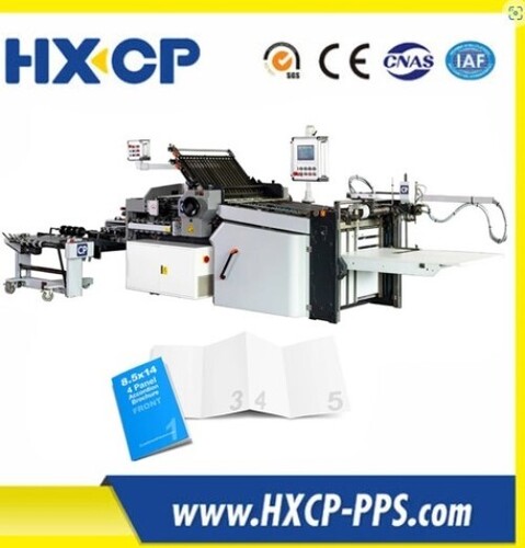 Silver Paper Folding Machine With Flat Pile Feeder For Hardcover Book Block Paper Folder