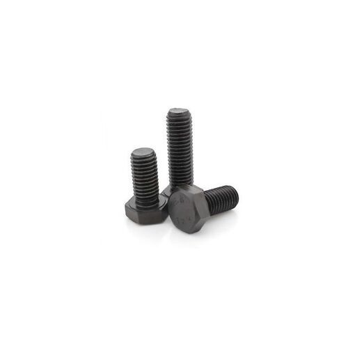 Stainless Steel Hex Bolt - Customized Size, Matte Black Finish | Durable, Tempered, Industrial Use, Hexagon Head