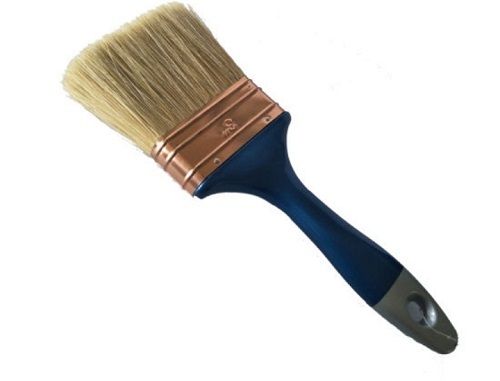 Brass Wire Strong Grip Handle Easy To Use Light Weight Smooth Finish Synthetic Blue Paint Brush 4Inch 