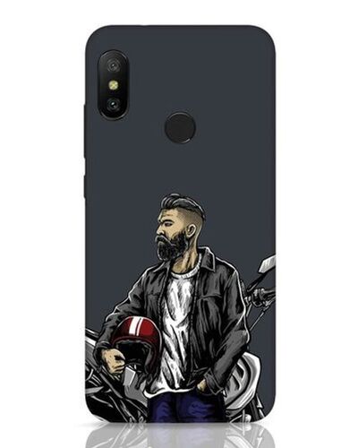 Winkle Premium Functional And Long Lasting High Quality Plastic Redmi 6 Pro Printed Mobile Back Cover - Plastic Material, Black Color | Shock Absorbing, Scratch Resistant Design