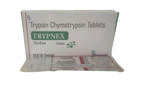 Trypnex Trypsin Chymotrypsin Tablets 10 Mg Pack Of 10x10 Tablets