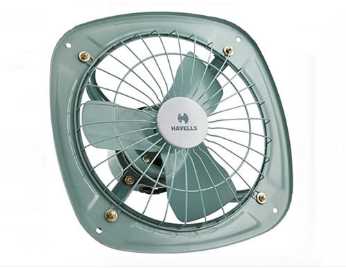 225 Mm Sweep Size Light Green Havells Wall Mounted High Speed Electrical Metal Exhaust Fan