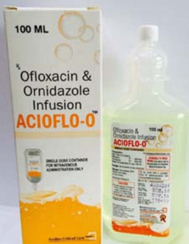  Acioflo-O Ofloxacin और Ornidazole एंटीबायोटिक आसव भंडारण: कमरे का तापमान