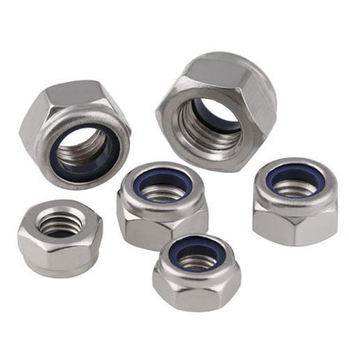 Silver Hexagonal Mild Steel Round Edges Heavy Fitting Hex Nut