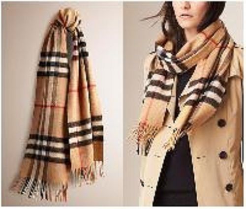 Ladies Skin-Friendly Light Weighted Beige Color Printed Cashmere Scarves