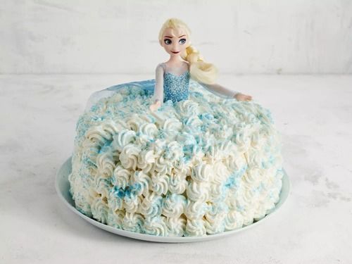 Pack Of 1 Kilogram Round Delicious And Tasty Doll Dress Design Vanilla Cake