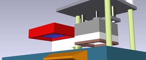  220 X 220 मिमी के क्षेत्र के साथ अर्ध-स्वचालित अर्ध स्वचालित डेंटल थर्मोफॉर्मिंग मशीन 