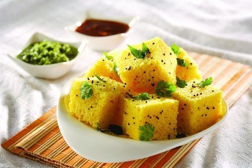 Soft Smooth Artificial Flavour And Colour Free Khamand Dhokla Grade: A