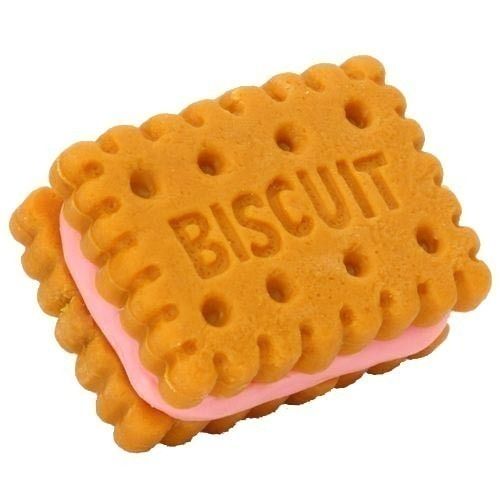 Multicolor Sweet And Delicious Strawberry Flavor Rectangle Shaped Sandwich Biscuits