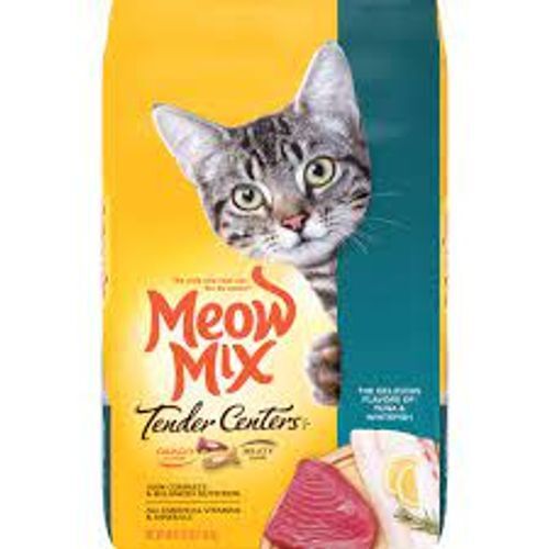 Brown Tender Centers Delicious Tuna And Whitefish Flavors Meow Mix Dry Cat Food