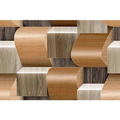 Brown 12 Mm Thickness Rectangle Shaped Ceramic Material Elevation Wall Tiles For Home