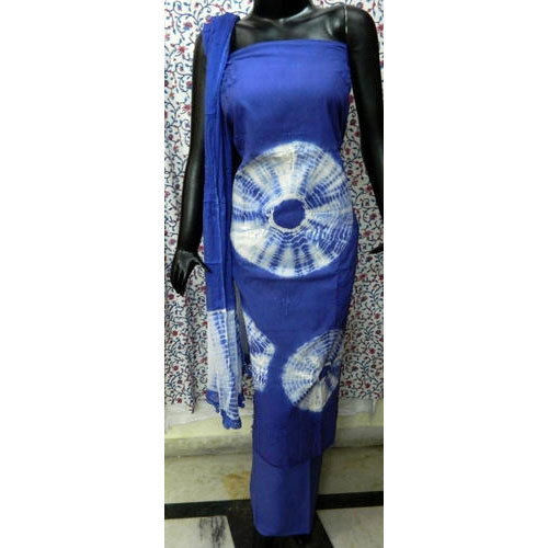 Comfortable And Breathable Beautiful Blue And White Printed Women Salwar Suit