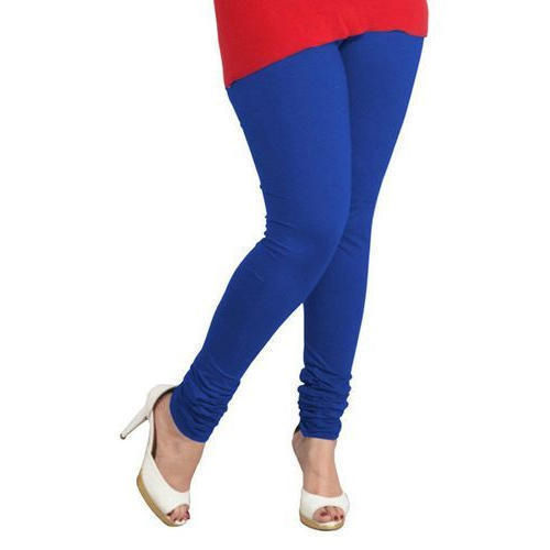 Stainless Steel Comfortable To Wear Hand Washable Churidar Plain Ladies Cotton Leggings