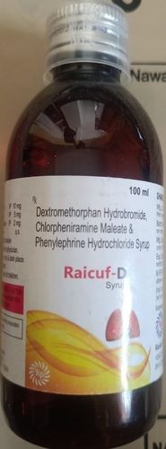 Pvc Dextro Methorphan Hydrobromide Chlorpheniramine Maleate And Phenylephrine Hydrochloride Syrup Pack Of 100 Ml