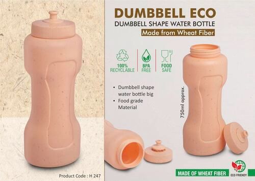 Dumbbell Eco 750: 100% Recyclable Dumbbell Shape Water Bottle With Approx 750Ml Capacity Age Group: Adult