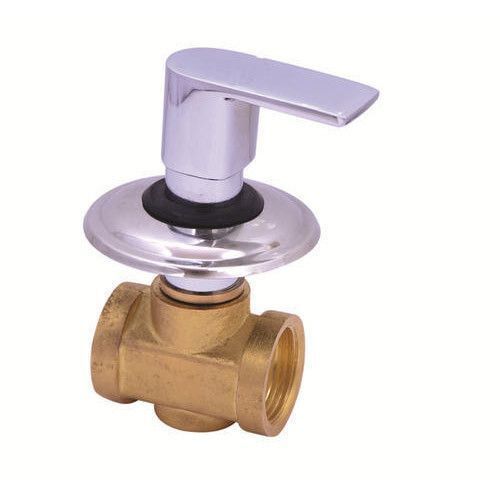 Oval Easy To Clean Superior Looks And Prolonged Durability Brass Bathroom Flush Cock