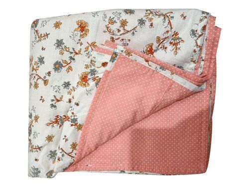 Lightweight Floral And Printed Durable Soft Smooth Cotton Blanket Age Group: Babies