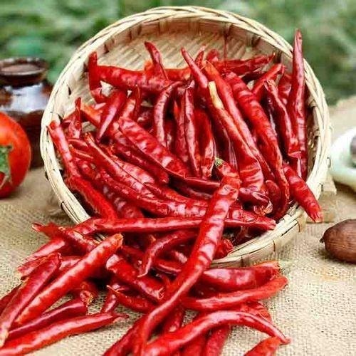 Pack Of 1 Kilogram Raw And Dried Red Chilli With No Additives And Preservatives