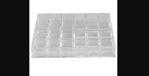 Rectangle Transparent Pvc Plastic Material With 24 Compartment Cosmetic Tray Hospital Chair