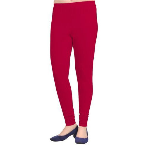 Skin Friendliness Comfortable And Soft Plain Churidar Ladies Cotton Leggings