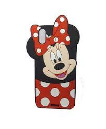Stylish And Attractive Mikky Mouse Shaped Complete Protection Fancy Mobile Cover Case - Polycarbonate, 0.3mm Elevated Camera Protection, Red Color, Anti-Fingerprint Matte Finish