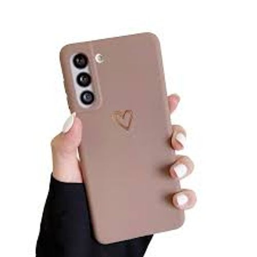 Elegant Brown Rubber Mobile Cover - Ultra-Thin Design, Lightweight Protection with Raised Lip and Accurate Cut-Outs