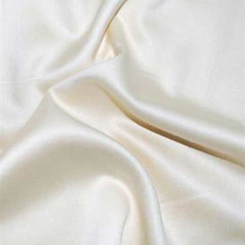 Milky White Color Plain Rayon Fabric