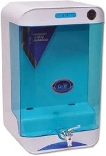 प्लास्टिक 12 लीटर क्षमता वाला सफेद और नीले रंग का वॉल माउंटेड क्लियर एक्वा रो वाटर प्यूरीफायर