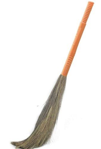 3.5 Feet Length Brown And Orange Light Weight And Soft Grass Broom