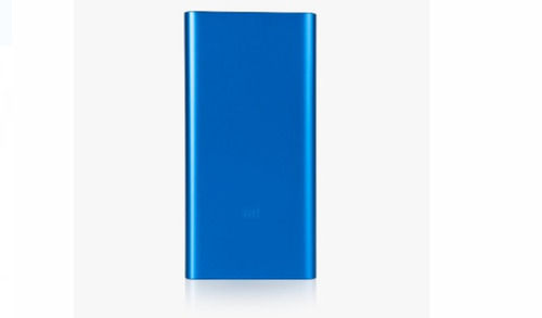 Light Weight Blue Rectangle Shape Mi Power Bank 3i Used For Long Charging