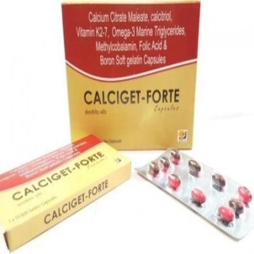 Black Calcium Citrate Meleate Calcitriol Vitamin K2-7 Capsules 