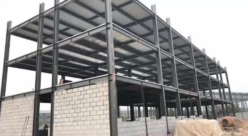 Silver Premium Quality Strong Pvc Coated Prefabricated Two Steel Structure For Construction