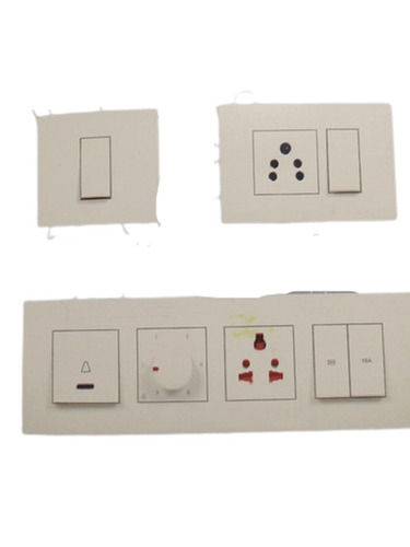 Good Quality Durable Strong Plastic White Color Modular Switches