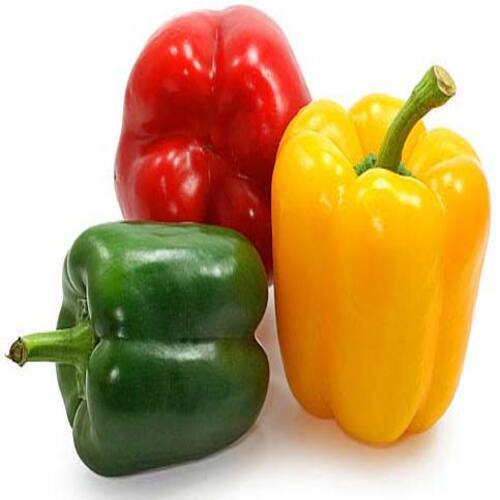 Fresh Capsicum - Green, Red, Yellow | High Fiber, Natural Taste, Chemical Free, Safe Packaging, Cool and Dry Storage